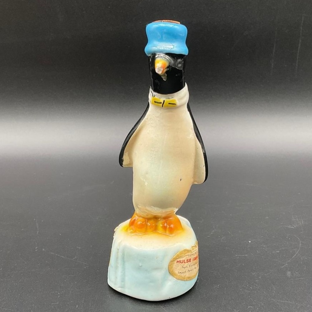 Vintage Penguin Figurine 6" Ceramic With‎ Blue Hat Hulse Import Modello Deposit